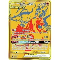 Pokemon - Reshiram & Charizard GX - SM247 - Full Art - Gold Promo